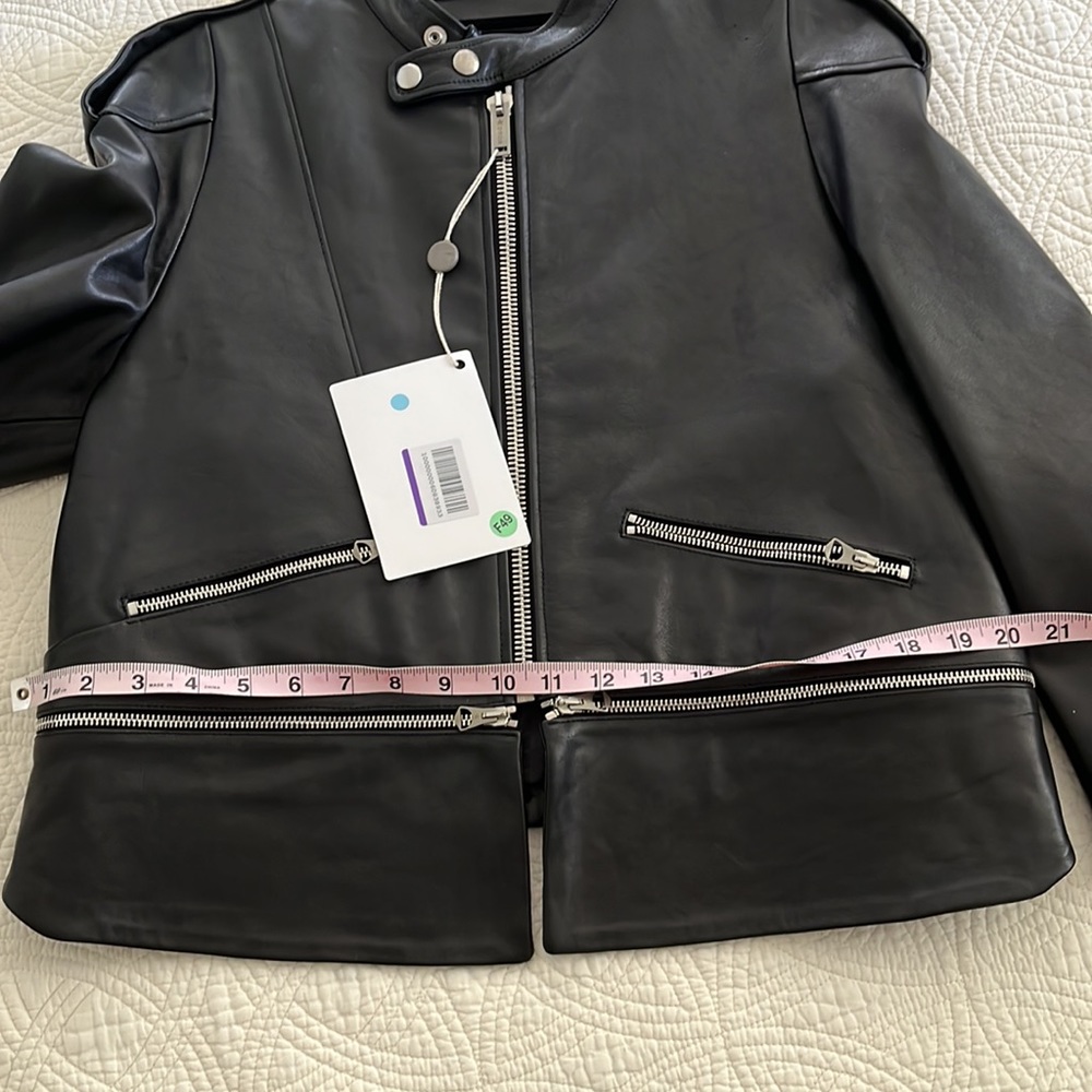 Golden goose deluxe brand Woman’s jacket leather size large black - Picture 15 of 16